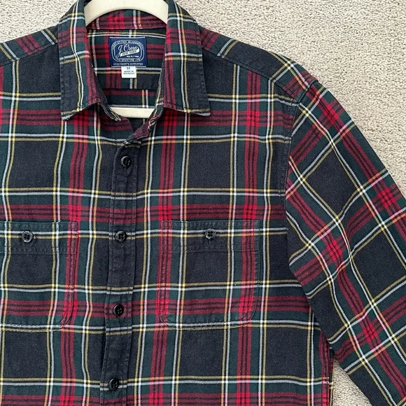 Duplicate Listing J.Crew Charcoal Grey & Red Plaid Long Sleeve Button Down Shirt - Picture 1 of 11